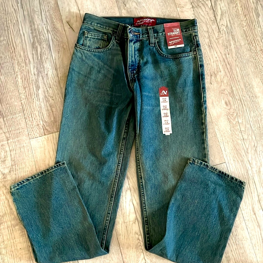 Arizona Men’s Slim Straight Jeans BNWT 29x32